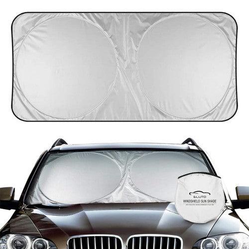 ELUTO Car Windshield Cover, Foldable Sun Shade Visor Protector Blocks UV Rays (Medium 150 x 78cm) - Toytexx ELUTO Car Windshield Cover, Foldable Sun Shade Visor Protector Blocks UV Rays (Medium 150 x 78cm) - Toytexx